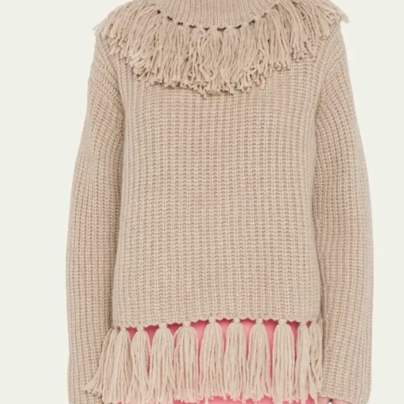 Lafayette 148 Fringe SweaterCashmere